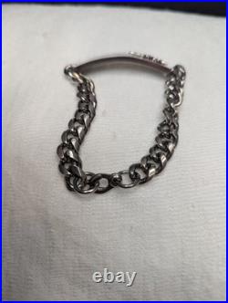 Vintage Crest Craft US Army Air Force Wings Bracelet Nickel Silver-Military