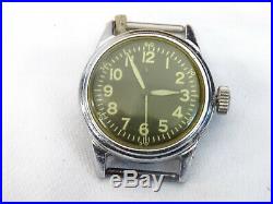 Vintage Elgin A-11 US Military Wristwatch Runs WWII WW2 Era Army Air Force 539