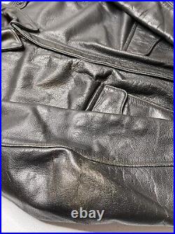 Vintage Gibson & Barnes US Army Air Force Type A-2 Leather Bomber Jacket Sz. 42R