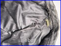 Vintage Gibson & Barnes US Army Air Force Type A-2 Leather Bomber Jacket Sz. 42R