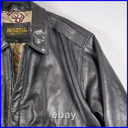 Vintage Leather Flyer's Jacket Type A-2 Expedition US Army Air Force Mens sz 2XL