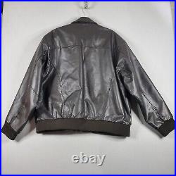 Vintage Leather Flyer's Jacket Type A-2 Expedition US Army Air Force Mens sz 2XL