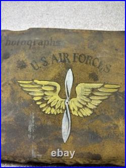 Vintage Leather Front US Army Air Forces USAAF Photo Album- 60 Pictures Included