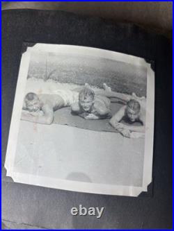 Vintage Leather Front US Army Air Forces USAAF Photo Album- 60 Pictures Included