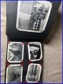 Vintage Leather Front US Army Air Forces USAAF Photo Album- 60 Pictures Included