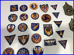 Vintage Lot of 46 WWII Army Air Corp Patches