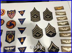 Vintage Lot of 46 WWII Army Air Corp Patches