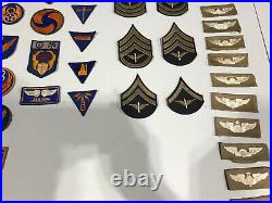 Vintage Lot of 46 WWII Army Air Corp Patches