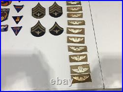 Vintage Lot of 46 WWII Army Air Corp Patches