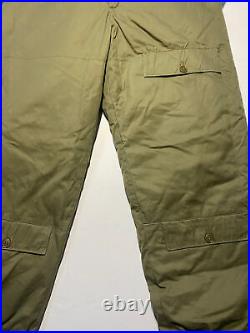 Vintage Men US ARMY Air Forces Military Type A-10 Pants Pilot Flying WW2 Size 40