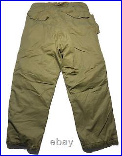 Vintage Men US ARMY Air Forces Military Type A-10 Pants Pilot Flying WW2 Size 40