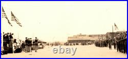 Vintage Official Photo US Army Air Forces McChord Field Troops Officials Sepia