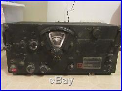 Vintage Signal Corps BC-348-P Receiver WW2 US Army Air Force Powers Up