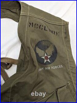 Vintage Tilts Pockets Ww2 40s U. S Army Air Force Emergency Sustenance Vest C1