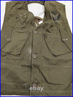 Vintage Tilts Pockets Ww2 40s U. S Army Air Force Emergency Sustenance Vest C1