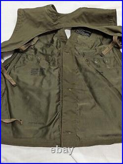 Vintage Tilts Pockets Ww2 40s U. S Army Air Force Emergency Sustenance Vest C1