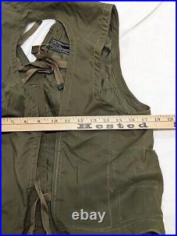 Vintage Tilts Pockets Ww2 40s U. S Army Air Force Emergency Sustenance Vest C1