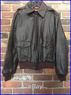 Vintage Type A-2 Bomber Jacket Flyers Leather US Army Air Force 42 USA Sz 42