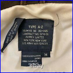 Vintage Type A2 Avirex Leather Army Air Force Wild Child Jacket