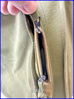 Vintage U. S Army Air Force Canvas Flyers Garment Bag Suitcase Type B-4