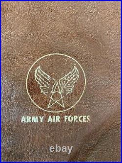 Vintage U. S. Army Air Force Leather Glove/mitten A-9 Medium Wwii Ww2 Usaf B-17