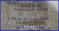 Vintage U. S. Army Air Force Leather Gunner Gloves Mitten A-9A Large WWII