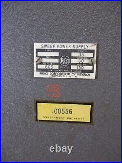 Vintage US ARMY AIR FORCE RCA Sweep Power Supply S/N 603 (B) POWERS & LIGHTS-UP