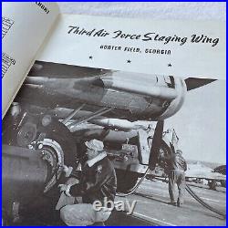 Vintage US ARMY THIRD AIR FORCE STAGING WING 1945YEARBOOK, HUNTER FIELD GA, WWII