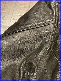 Vintage US Army Air Force Jacket Type A-2 Flyer's Leather Size XL Reg