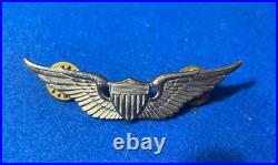 Vintage US Army Air Force Pilot Wings Meyer New York Sterling