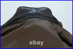 Vintage US Army Air Force Type A-2 Leather Flight Brown Bomber Jacket 40 Scovill