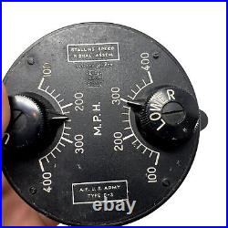Vintage US Army Air Force WWII Type D-3 Stalling Speed Signal Assembly Gauge