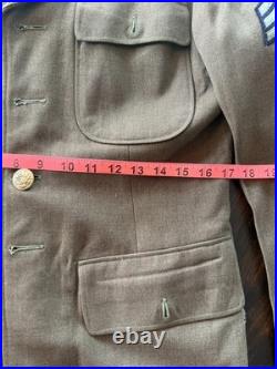 Vintage US Army Air Forces WWII Service Coat with Khaki Shirt