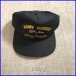 Vintage US Army Hat Cap Air Force New Era Army Forces Snapback Ball New Era VTG