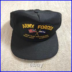 Vintage US Army Hat Cap Air Force New Era Army Forces Snapback Ball New Era VTG