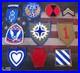 Vintage-United-States-US-Army-Air-Force-Infantry-WWII-No-Glow-Patch-Lot-of-10-01-hn