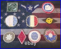 Vintage United States US Army Air Force Infantry WWII No Glow Patch Lot of 10