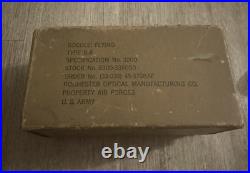 Vintage Us Army Air Forces Type B-8 Flying Goggles 2 Pouch Of Lenses Boxed