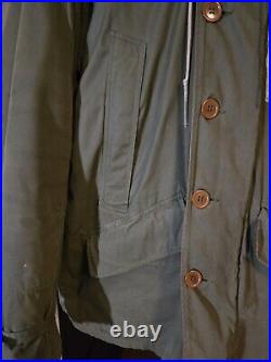 Vintage WW 2 U. S. Army Air Force B-11 Parka Faded Stenciling Size 40 Fully Lined