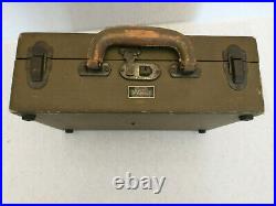 Vintage WW II US Army/Air Force Sextant Bubble in Marked Original Case Type A-12