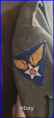 Vintage WW2 12th US Army Air Forces Mediterranean MAAF Eisenhower Ike Jacket
