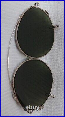 Vintage WW2 1945 US Army Air Force Clip-on Sunglasses by F. G. Co with 1945 Case