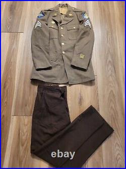 Vintage WW2 US Army Air Corps 5th Air Force Dress Jacket and pants