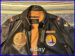 Vintage WWII A-2 US Bomber Jacket Army Air Force LG/XL OFFICER Flight Pilot