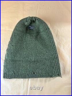 Vintage WWII A-4 US ARMY AIRFORCE MECHANIC WATCH CAP BEANIE GOODWEAR Hat Knit