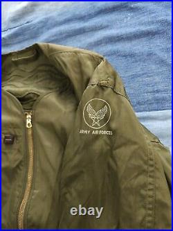 Vintage WWII Army Air Force Type F-3A Electric Flying Jacket General Electric L