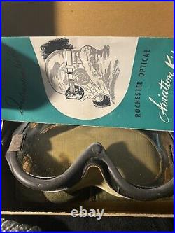 Vintage WWII US ARMY AIR FORCES TYPE B-8 FLYING GOGGLES NEW iN BOX