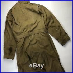 Vintage WWII US Army Air Force A-4 Green Military Flight Suit USAF A4 Size 40