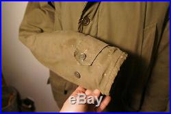 Vintage WWII US Army Air Force B-9 PARKA Vtg Cold Weather Jacket Military o52