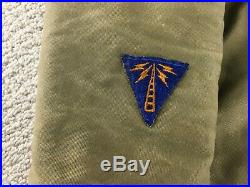 Vintage WWII US Army Air Force N1 Deck Jacket Navy 38 Military Patches Benny